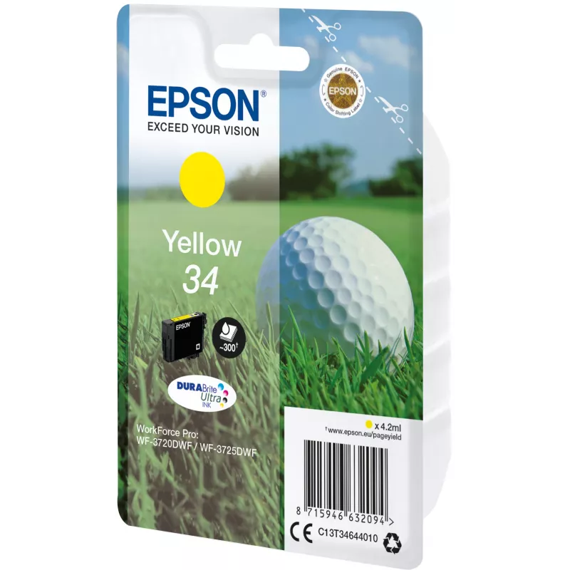 Epson Golfball confezione singola giallo 34 inchiostro DURABrite Ultra