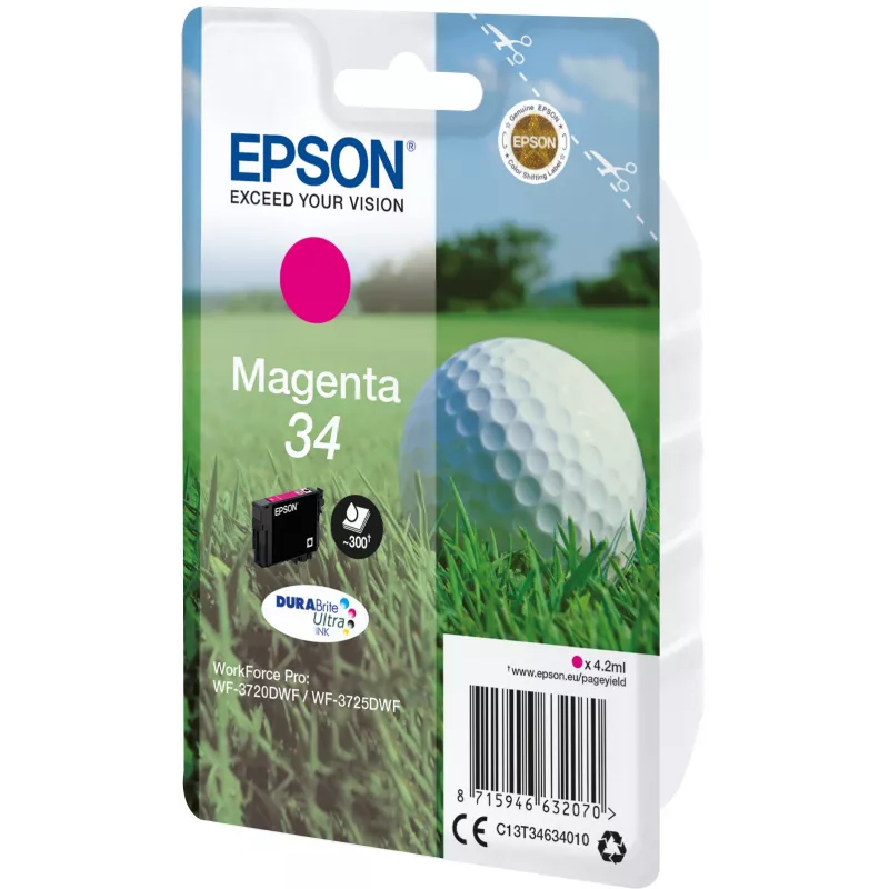 Cartuccia Epson 34 magenta 300 pagine C13T34634010