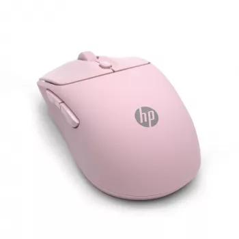 HP 400 Mouse wireless silenzioso rosa, ambidestro, RF Wireless + Bluetooth, 6000 DPI, rosa