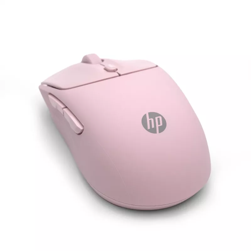 HP 400 Mouse wireless silenzioso rosa, ambidestro, RF Wireless + Bluetooth, 6000 DPI, rosa