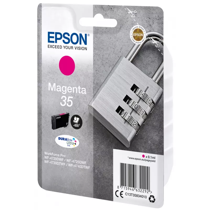 Epson Padlock confezione singola magenta 35 inchiostro DURABrite Ultra