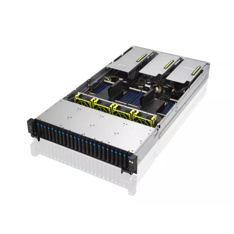 ASUS RS720A-E11-RS24U Server barebone rack 2U, argento