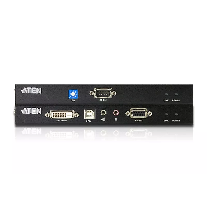 ATEN CE600 extender KVM USB DVI con audio e RS-232, Single Link, unità locale e remota, fino a 60 m su Cat5e