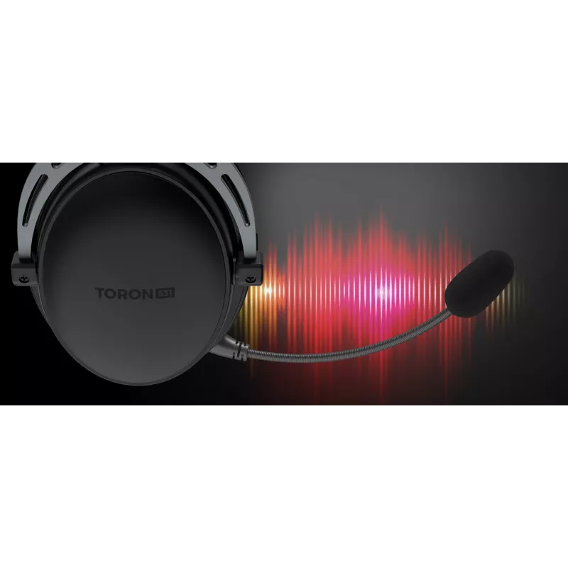 Headset gaming cablato binaurale Genesis Toron 531 — circumaurale, 32 Ω, 20–20000 Hz, cavo 1 m