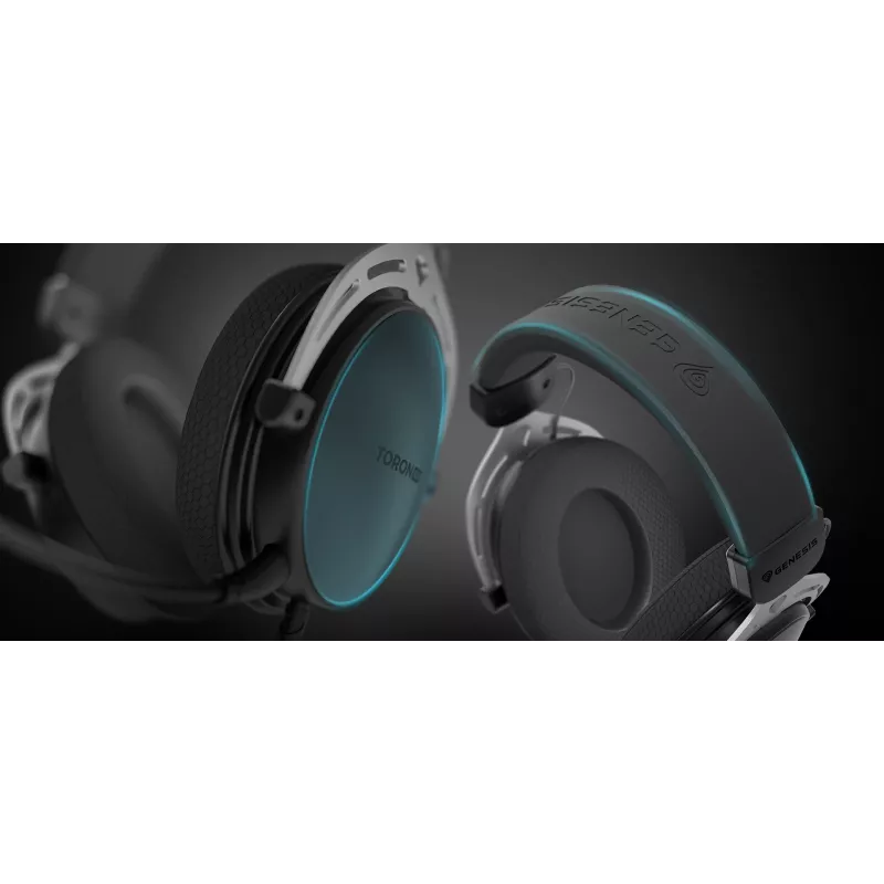 Headset gaming cablato binaurale Genesis Toron 531 — circumaurale, 32 Ω, 20–20000 Hz, cavo 1 m