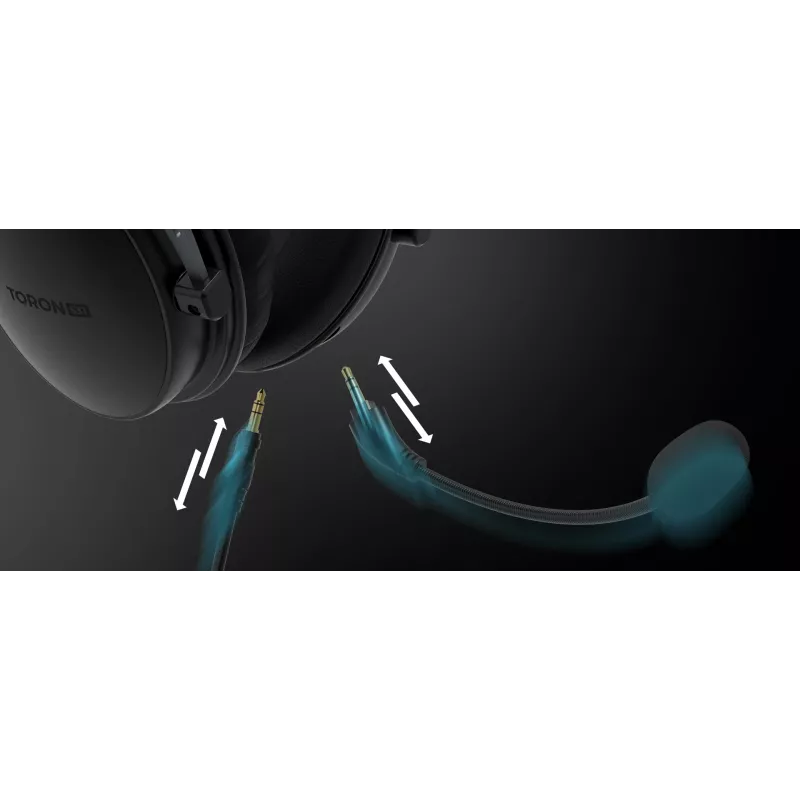 Headset gaming cablato binaurale Genesis Toron 531 — circumaurale, 32 Ω, 20–20000 Hz, cavo 1 m