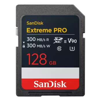 Memoria flash SanDisk Extreme PRO 128 GB SDXC UHS-II modello SDSDXDM-128G-GN4IN