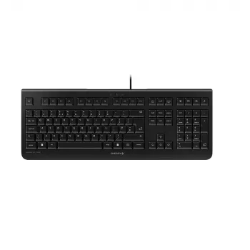 CHERRY KC 1000 Tastiera con filo, Nero, USB (QWERTY – UK), Full-Size (100 %), Con filo, USB, QWERTY, Nero