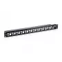 Equip Patch panel Keystone Cat.6A schermato 24 porte, Nero