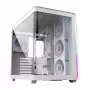 FSP M580-WP Plus case PC Midi Tower, ATX, ARGB, vetro temperato, bianco