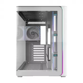 Case FSP M580-WP Plus Midi Tower mITX, mATX bianco ARGB, Midi Tower, PC, bianco, ATX, micro ATX, Mini-ITX, vetro, SPCC, 16 cm