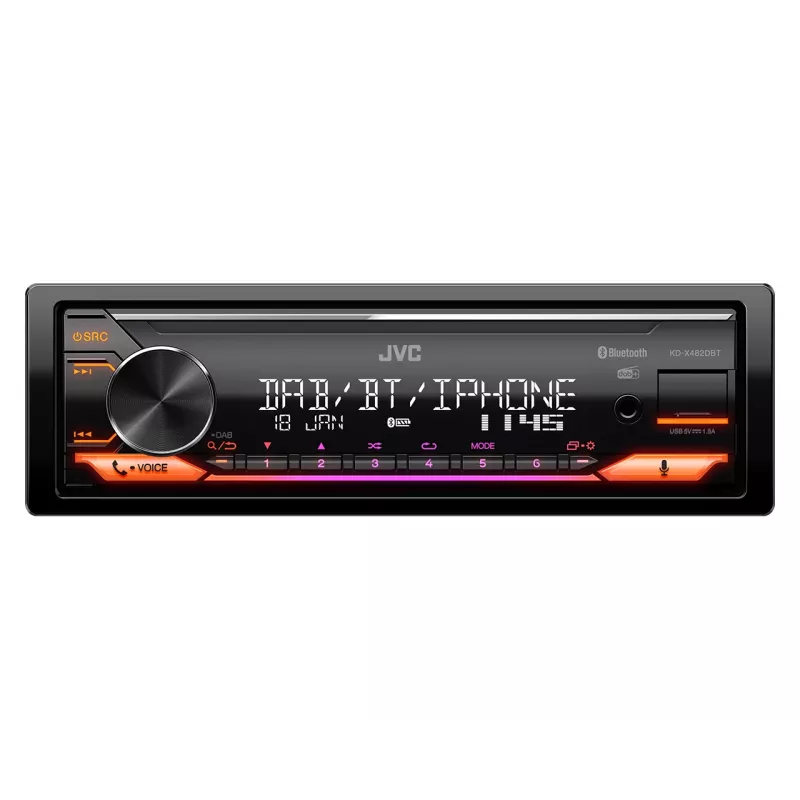 JVC KD-X482DBT nero 200 W Bluetooth
