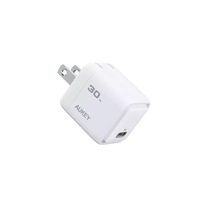 AUKEY Comet Mini PA-C1 caricatore da 30 W, 1 porta, ricarica rapida, 100–240 V AC, grigio