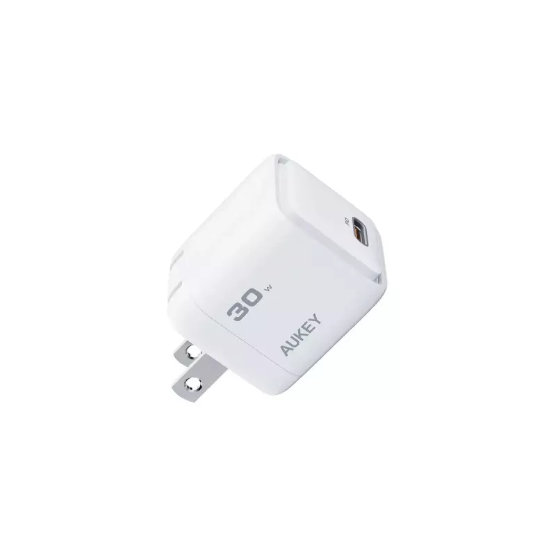AUKEY Comet Mini PA-C1 caricatore da 30 W, 1 porta, ricarica rapida, 100–240 V AC, grigio