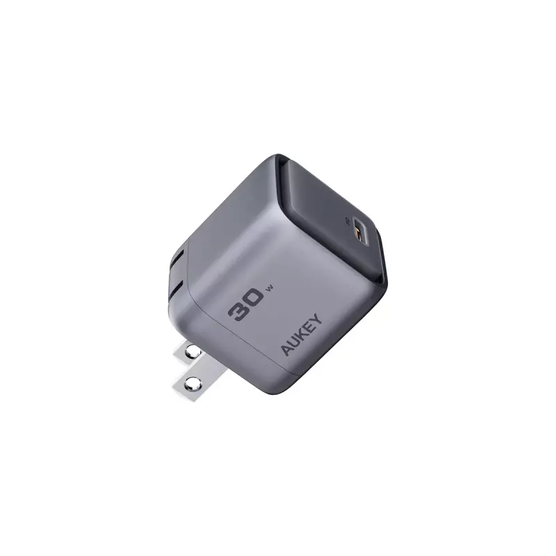 AUKEY Comet Mini PA-C1 caricatore da 30 W, 1 porta, ricarica rapida, 100–240 V AC, grigio
