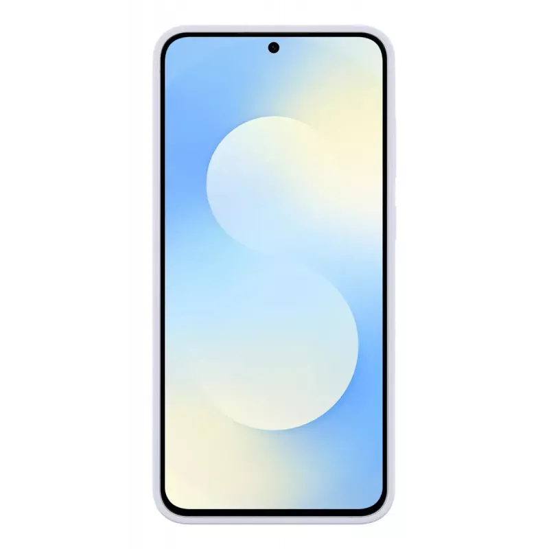 Custodia in silicone per Samsung Galaxy S25 FE — azzurro, per schermo da 6,7 pollici, interno in microfibra