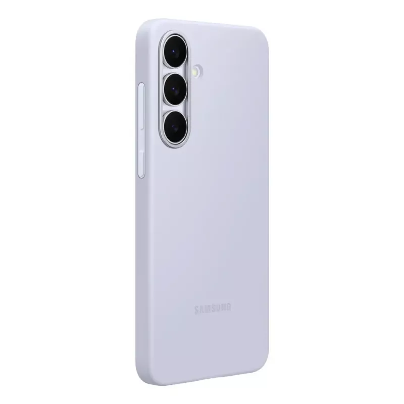 Custodia in silicone per Samsung Galaxy S25 FE — azzurro, per schermo da 6,7 pollici, interno in microfibra