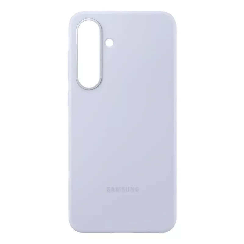 Custodia in silicone per Samsung Galaxy S25 FE — azzurro, per schermo da 6,7 pollici, interno in microfibra