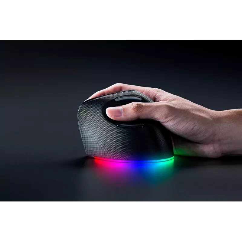 RAZER Pro Click V2 Mouse verticale wireless / con filo nero