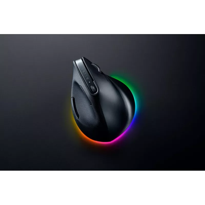 RAZER Pro Click V2 Mouse verticale wireless / con filo nero