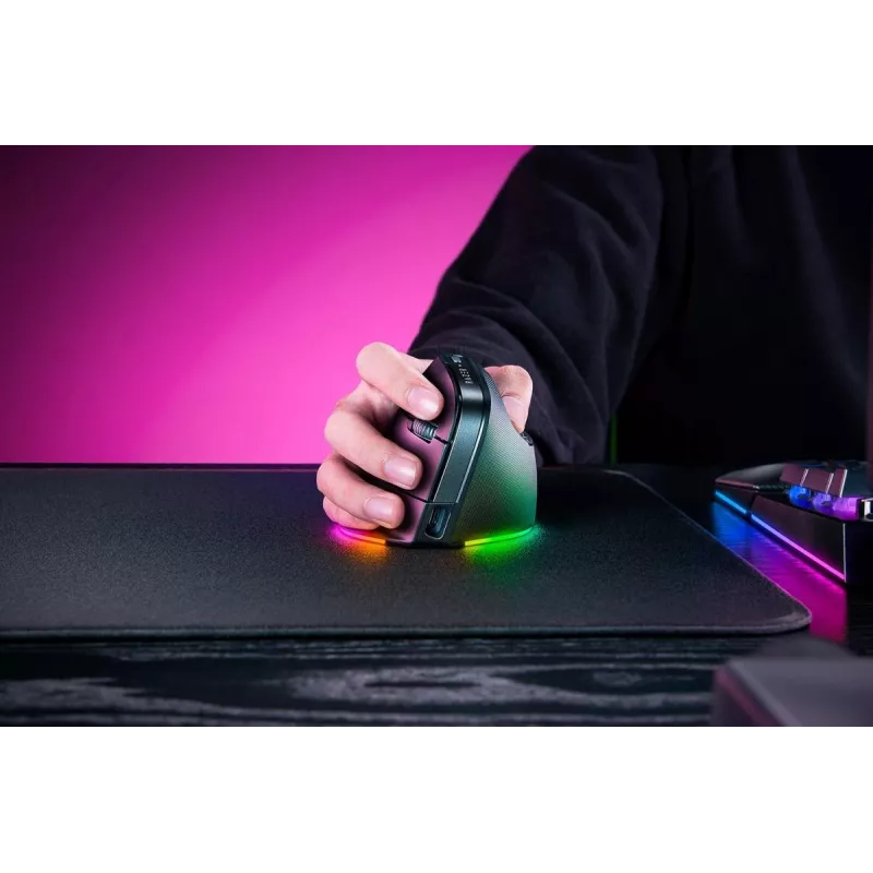 RAZER Pro Click V2 Mouse verticale wireless / con filo nero