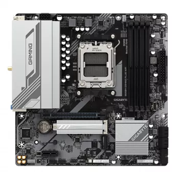 GIGABYTE B650M GAMING PLUS WIFI Scheda madre - CPU AMD Ryzen 9000, VRM 5+2+2 fasi, fino a 8000 MHz DDR5, 2x PCIe 4.0 M.2, LAN 2,5 GbE, WIFI 6E, USB 3.2 Gen 1