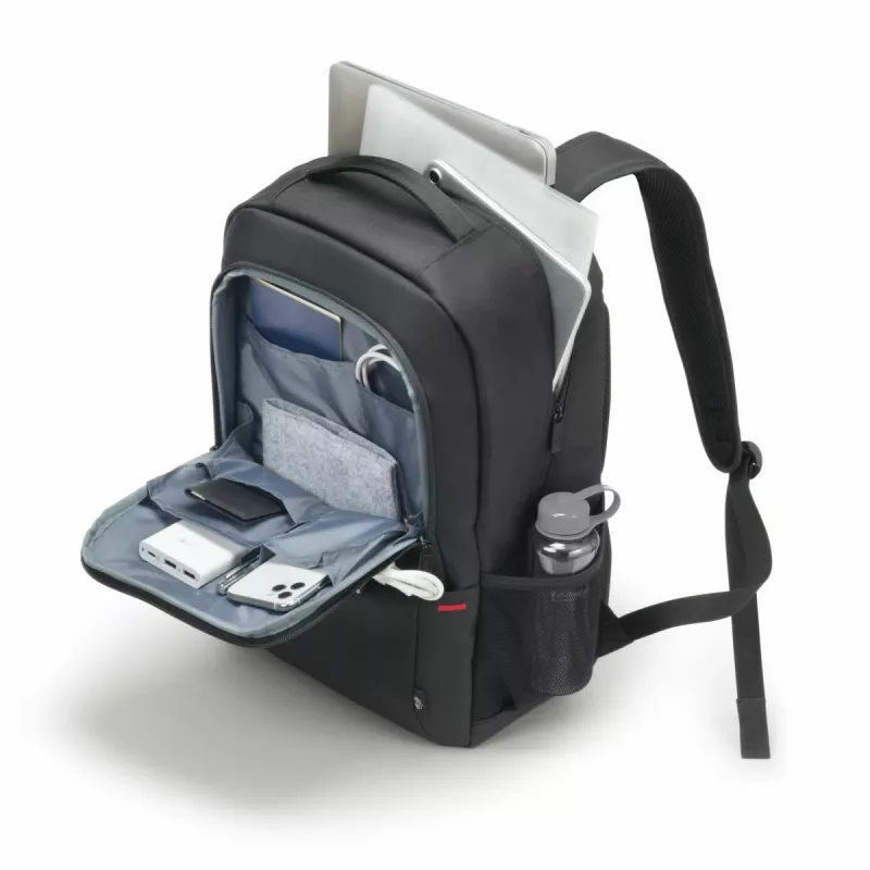 DICOTA Eco Backpack Plus Base – Borsa per notebook 13-15,6 pollici – nero / 300d Rpet poliestere