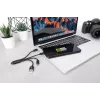 DIGITUS Cavo di ricarica USB USB A – Lightning+Micro B+Type-C M/M/M/M 15 cm cavo 3-in-1, cotone, CE, nero