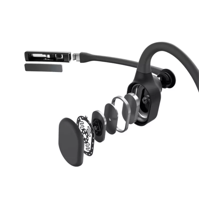 SHOKZ C110-AI-BK-EN Cuffie/headset wireless ear-hook ufficio/call center Bluetooth nero