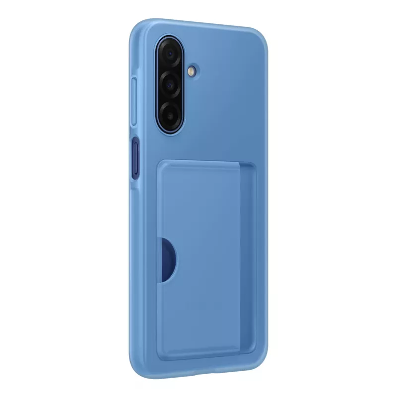 Cover posteriore Samsung A17 con vano portacarte, blu — EF-OA176TLEGWW