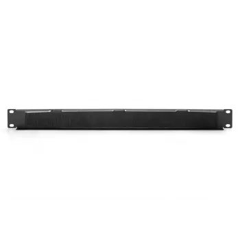 DIGITUS barra passacavi a spazzole 1U 44x483x11 mm, dimensione spazzole 27x423 mm, colore nero (RAL 9005)
