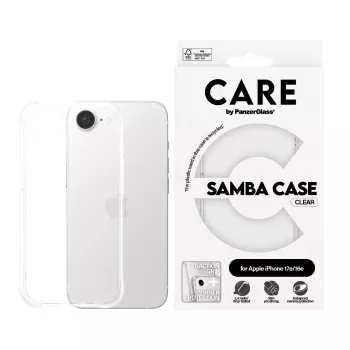 Cover PanzerGlass CARE by custodia moda Samba trasparente iPhone 16e