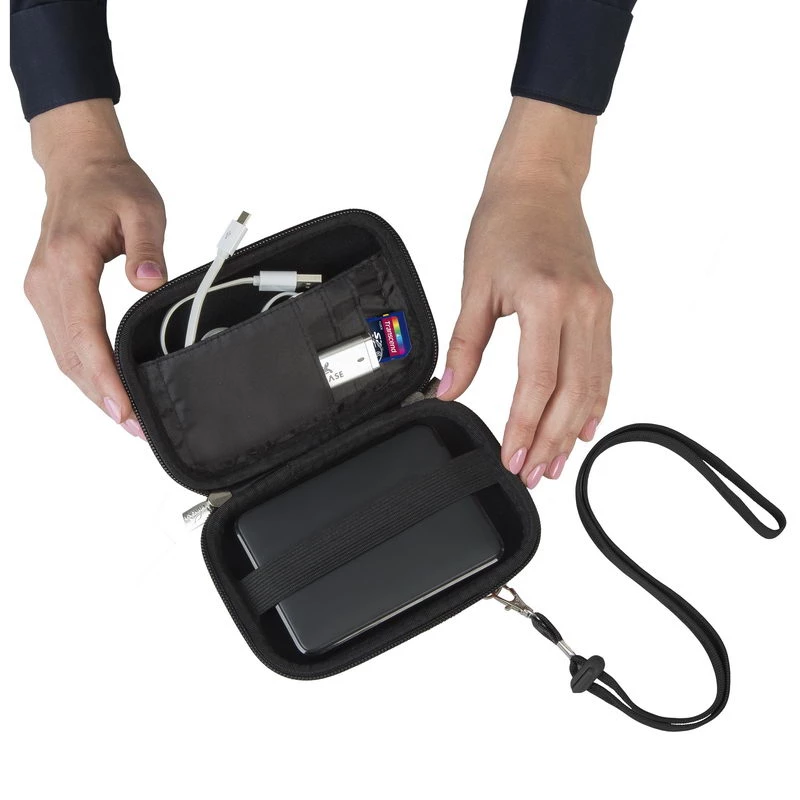 Rivacase 9101 Davos custodia per HDD da 2,5 pollici, nera