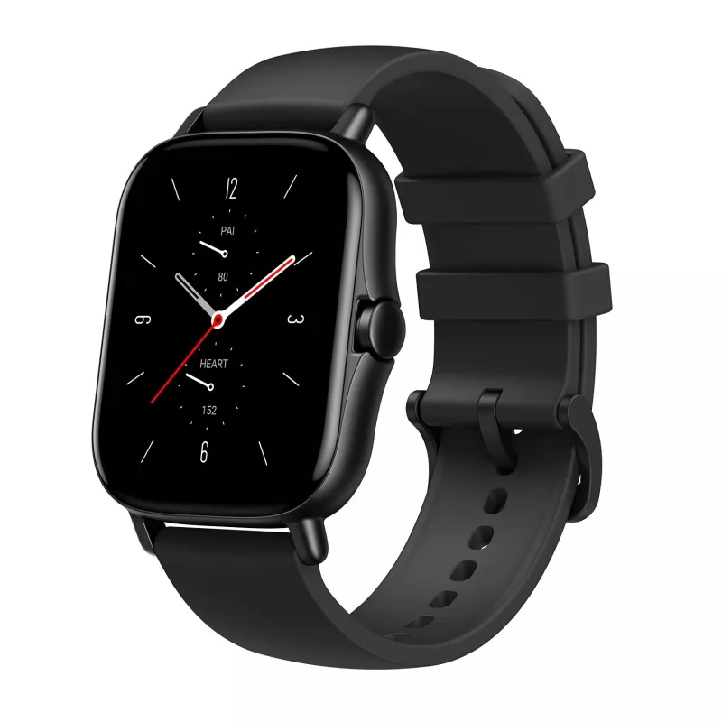 Amazfit GTS 2 smartwatch, 4,19 cm (1,65 pollici) AMOLED, 43 mm, GPS, chiamate Bluetooth, 5 ATM, Midnight Black