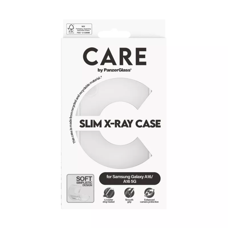 Cover PanzerGlass CARE by custodia moda trasparente X-Ray Soft Basic Samsung A15 A15 5G
