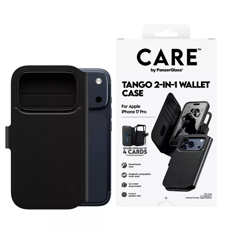 PanzerGlass CARE™ by ® Tango 2-in-1 Wallet Case con MagSafe iPhone 17 Pro