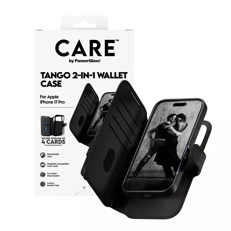 PanzerGlass CARE™ by ® Tango 2-in-1 Wallet Case con MagSafe iPhone 17 Pro