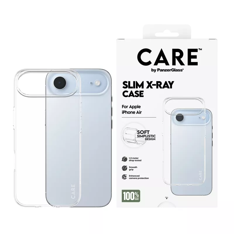 PanzerGlass CARE™ by ® X-Ray custodia iPhone Air, cover, Apple, Apple - iPhone Air, trasparente