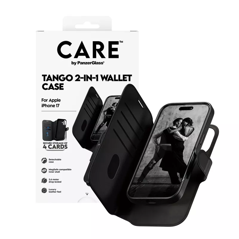 PanzerGlass CARE™ by ® Tango 2-in-1 custodia portafoglio con MagSafe iPhone 17
