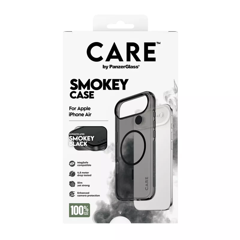 PanzerGlass CARE™ by ® Urban Explorer Case Smokey con MagSafe nero iPhone Air