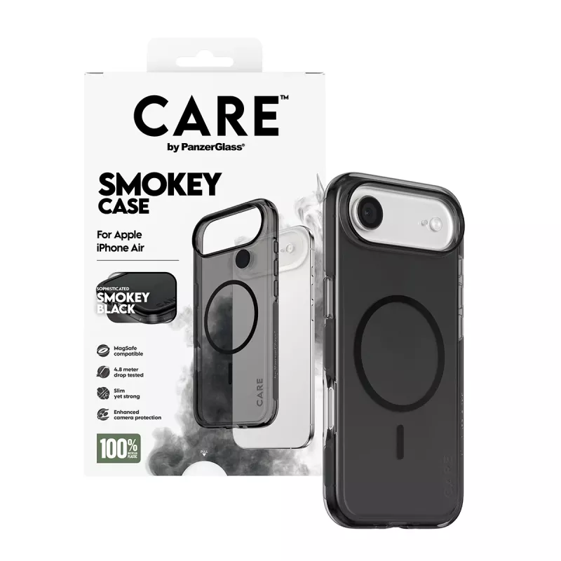 PanzerGlass CARE™ by ® Urban Explorer Case Smokey con MagSafe nero iPhone Air