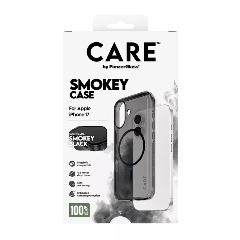 PanzerGlass CARE™ by ® Urban Explorer Case Smokey con MagSafe nero iPhone 17