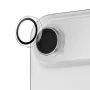 Protezione lenti fotocamera PanzerGlass Hoops per iPhone Air — vetro temperato e silicone, trasparente, 1 pz.