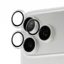 Protezione fotocamera PanzerGlass Hoops trasparente per iPhone 17 Pro / 17 Pro Max / 16 Pro / 16 Pro Max, vetro temperato, silicone, 1 pz.