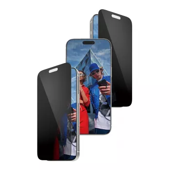 Protezione schermo PanzerGlass 2-Way Privacy per iPhone 17 Pro Max — vetro temperato, Ultra-Wide Fit, FASTFIT