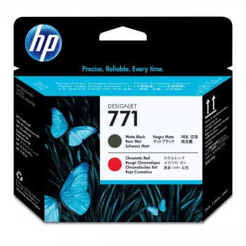 Testina di stampa HP 771 Nero opaco/Rosso cromatico DesignJet