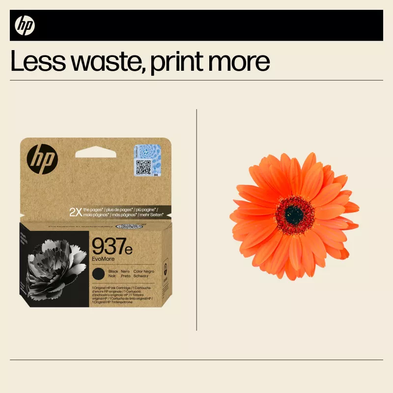 Cartuccia d'inchiostro originale HP 937e EvoMore Nero