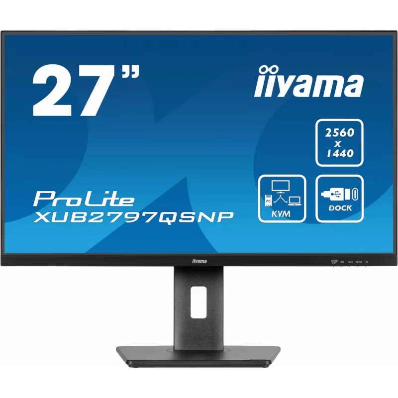 iiyama ProLite XUB2797QSNP-B1 monitor per computer 68,6 cm (27 inch) 2560 x 1440 pixel Quad HD LED nero