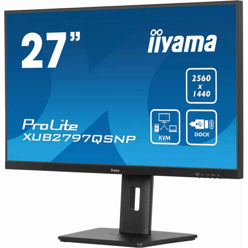 iiyama ProLite XUB2797QSNP-B1 monitor per computer 68,6 cm (27 inch) 2560 x 1440 pixel Quad HD LED nero