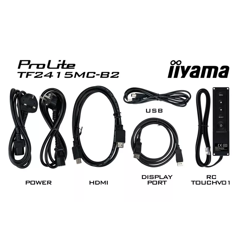 iiyama ProLite TF2215MC-B2 monitor per computer 54,6 cm (21,5 inch) 1920 x 1080 pixel Full HD LED touchscreen multiutente nero